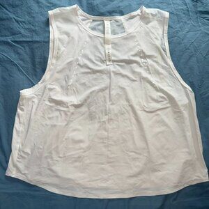 Lululemon Sculpt Cropped Tank Top in White